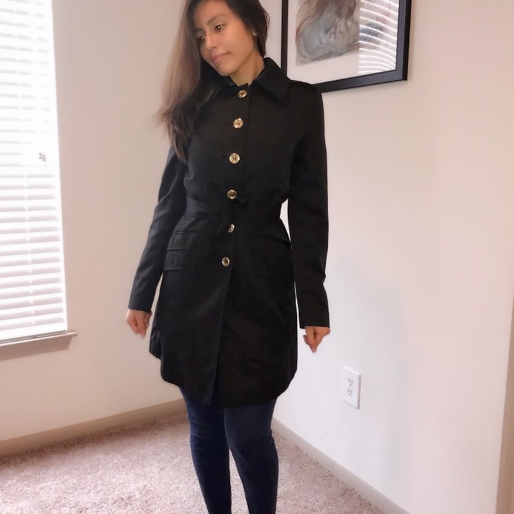 Black trench coat